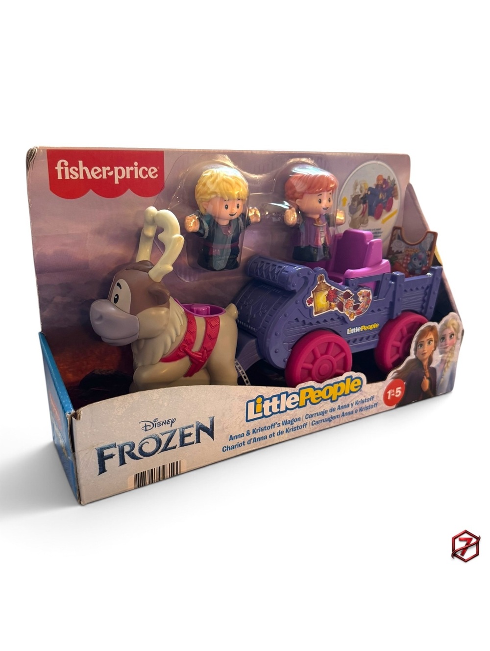 Fisher-Price Little People Disney Frozen Anna & Kristoff’s Wagon GWR87 New - Picture 2 of 8